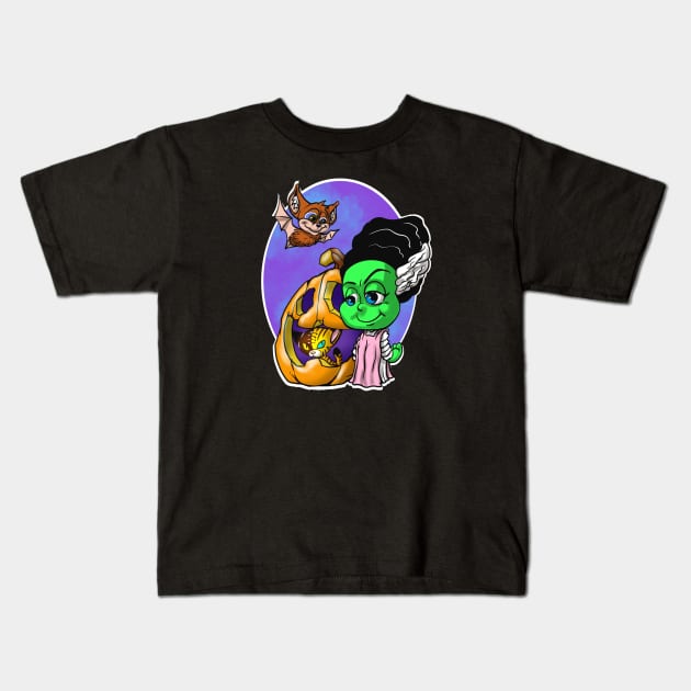 'The Bride and her FIEND Kids T-Shirt by Biomek